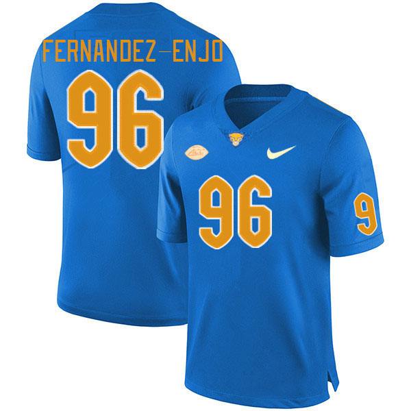 Men #96 Franco Fernandez-Enjo Pitt Panthers College Football Jerseys Stitched Sale-Royal